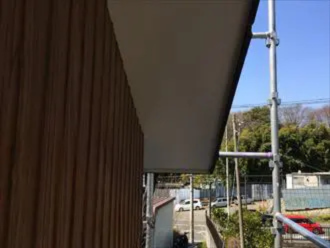 ケイカル板の軒天